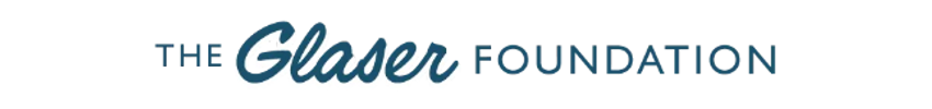 Logo of The Glaser Foundation with stylized text.