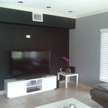 Black and Cool Gray decoration on these walls.
