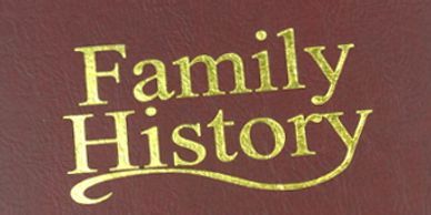 Family history book cover