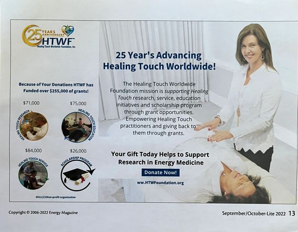 Cydne Watterson Christiel. 2022 Healing Touch Magazine