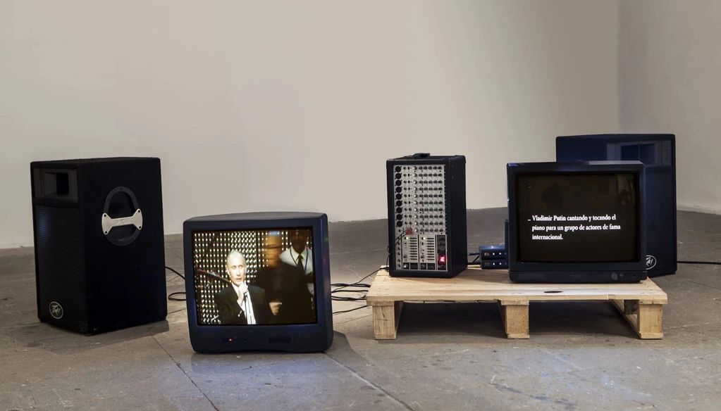 Levi Orta,Conceptual Art, Contemporary Art, Cuban Artist, Vickery Art, SINGING ALONE, 2014, Making 