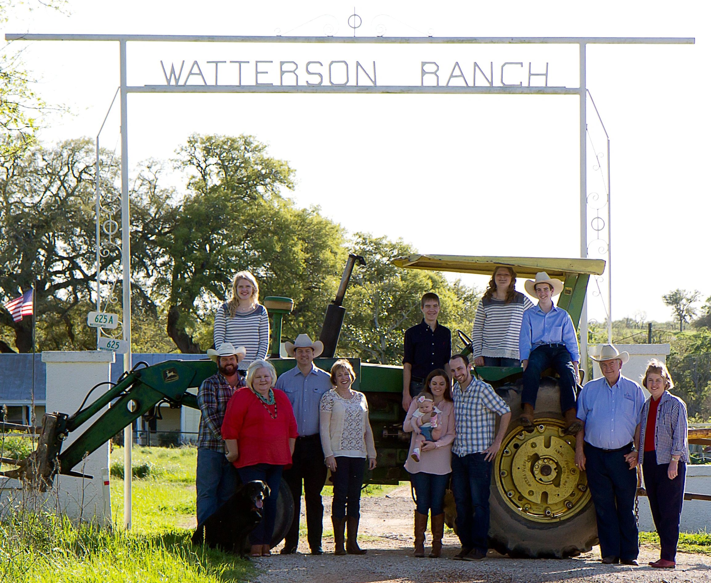 Family by tractor