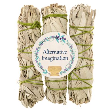 New Age Smudges and Herbs - Premium California White Sage 4 Inches Long 