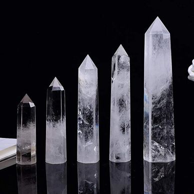 RUNYANGSHI NATURAL CLEAR QUARTZ HEALING CRYSTAL WANDS