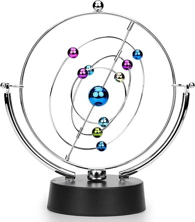 ScienceGeek Kinetic Art Asteroid - Electronic Perpetual Motion Desk Toy Home Decoration