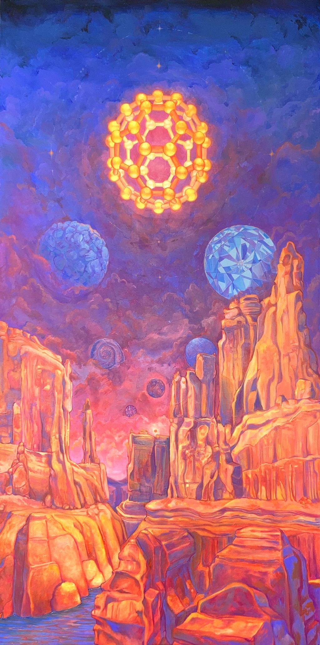 Carbon Canyon (2024) oil on canvas