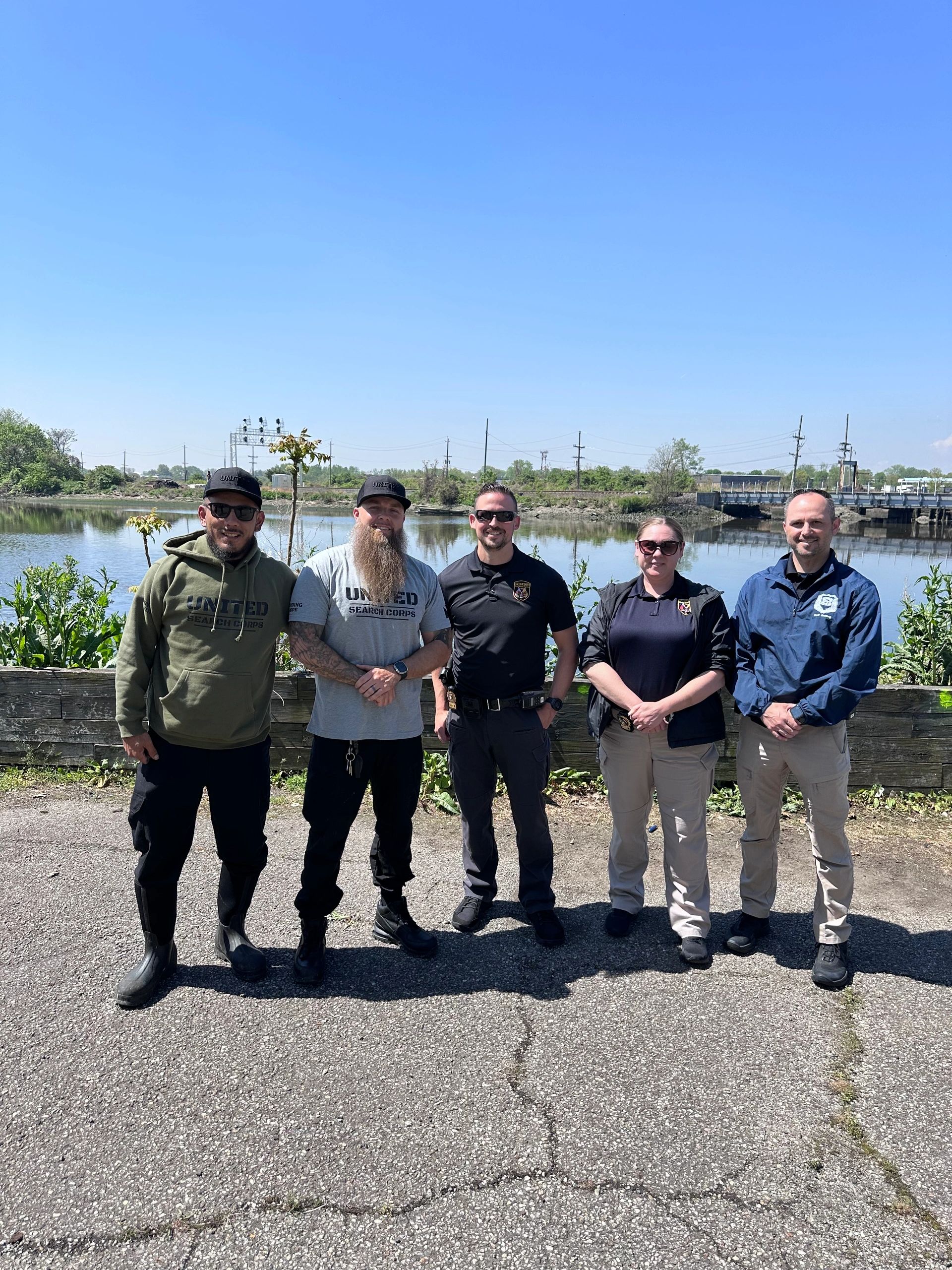 Doug Bishop & Ken Choi on scene with detectives from Ridgefield Park New Jersey. 