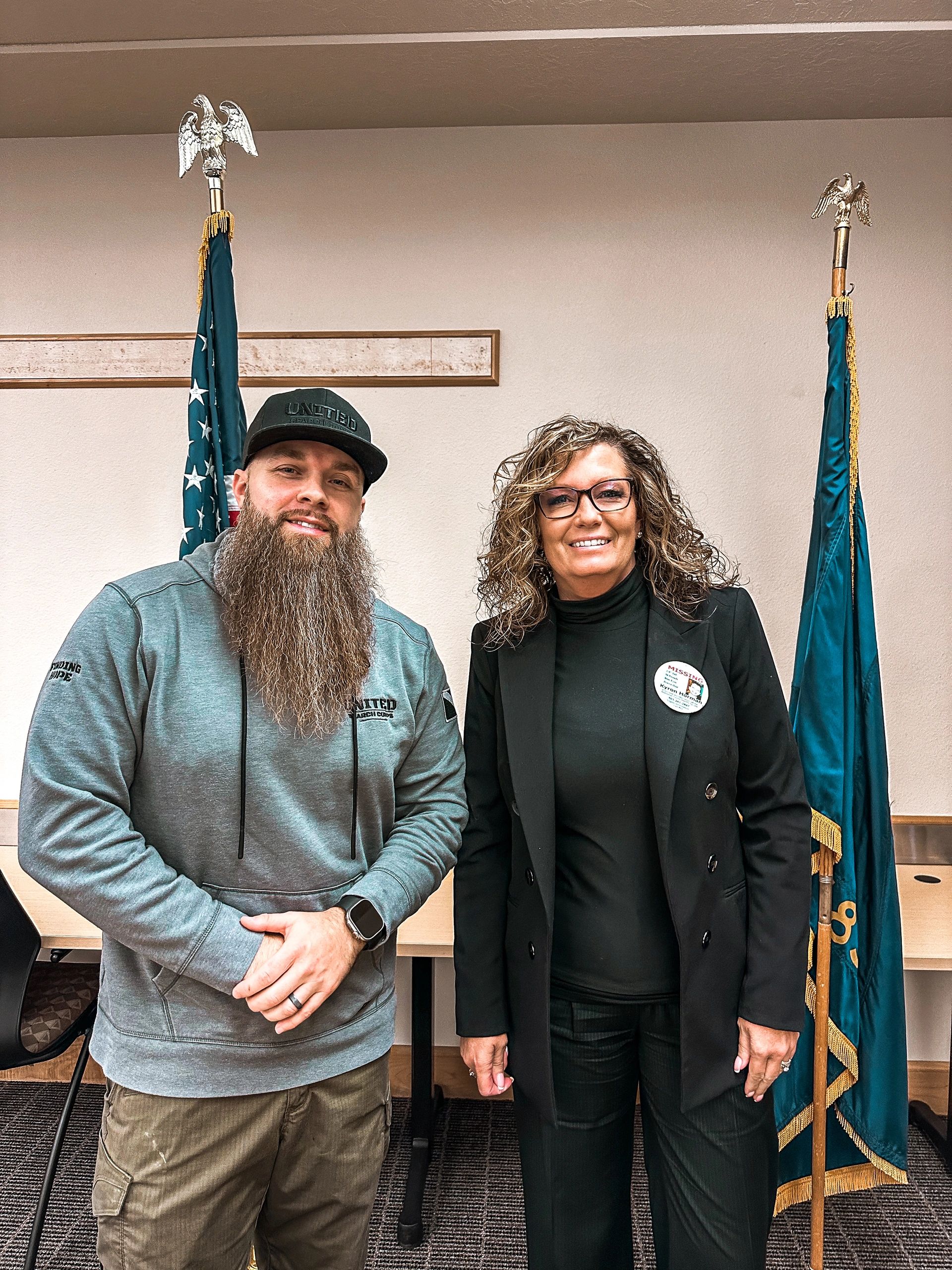 Desiree young, Kyrons mother meeting with Doug Bishop