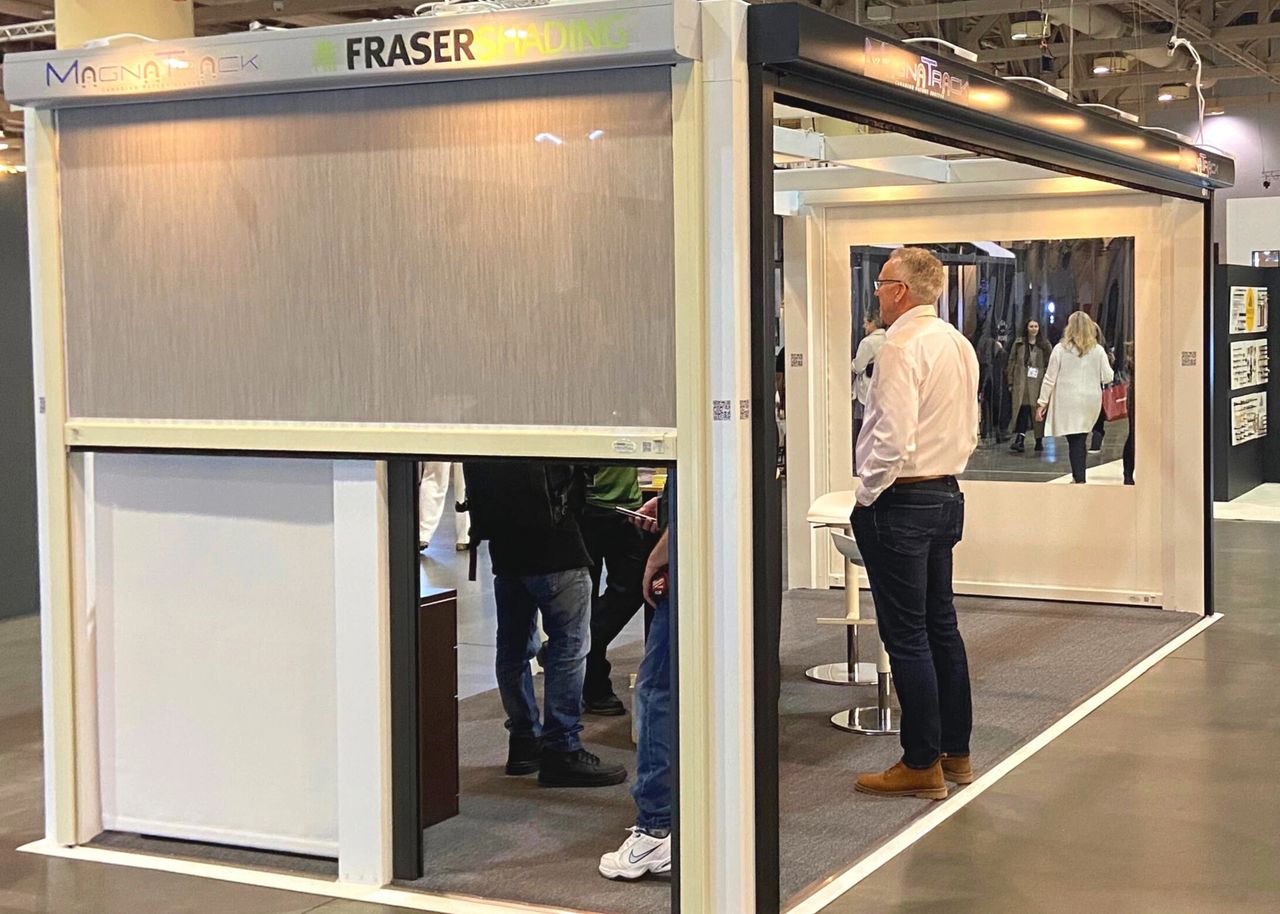 Earlier this month, the owner, Justin Davidson, worked with Fraser Shading at the Toronto Interior Design Show to meet and share information about one of our favourite products, the MagnaTrack. These exterior shades are turning heads and gaining attention from homeowners, builders, designers and commercial businesses to upgrade decks and patios as a standard install at refined properties. Earlier this month, the owner, Justin Davidson, worked with Fraser Shading at the Toronto Interior Design Show to meet and share information about one of our favourite products, the MagnaTrack. These exterior shades are turning heads and gaining attention from homeowners, builders, designers and commercial businesses to upgrade decks and patios as a standard install at refined properties.