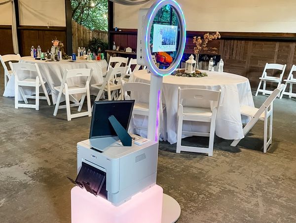 Photobooth setup for a wedding