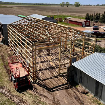 36x54 Pole Barn Framing