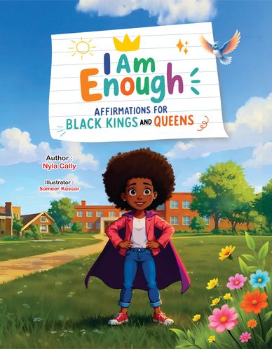 Book cover of 'I Am Enough: Affirmations for Black Kings and Queens"