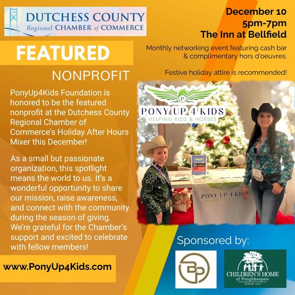 Dutchess County Regional Chamber of Commerce, New York, PonyUp4Kids Foundation, Featured nonprofit