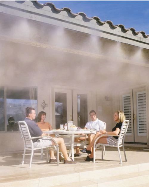 Arizona Patio Misting System by a Scottsdale pool