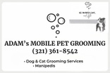 Adam's Mobile Pet Grooming