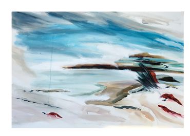 Autumn Prelude - acrylics on canvas - 90 cms x 60