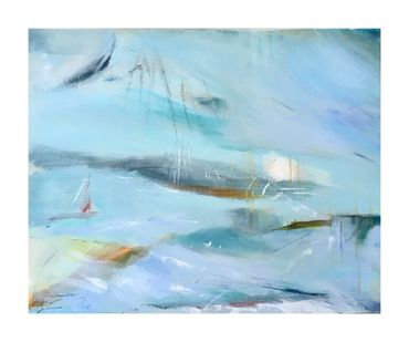 When Autumn comes Calling - Acrylics on canvas - 46 x 56 cms