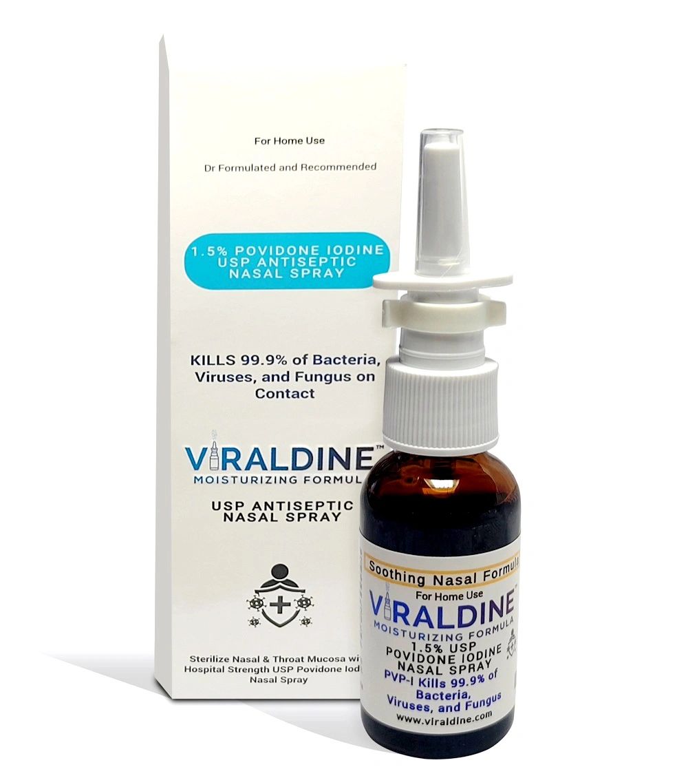 1.5 Povidone Iodine Nasal Spray USP PVPI Antiseptic