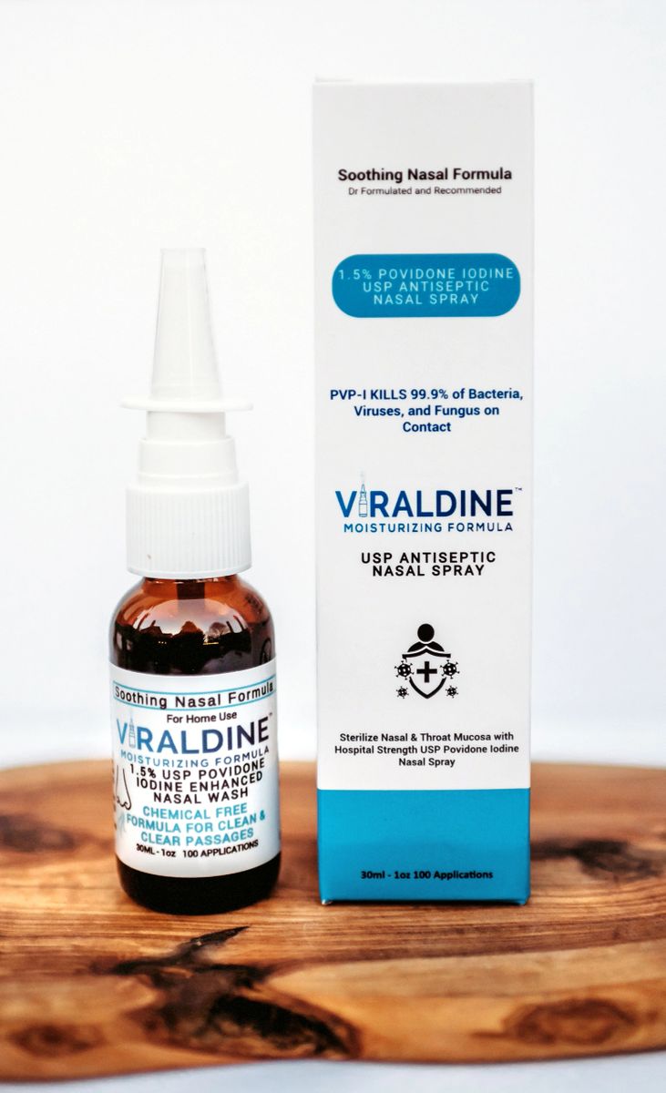 1.5 Povidone Iodine Nasal Spray Rapid Relief Formula USP PVPI 100