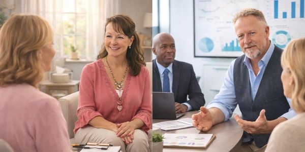 Dr. Jenni Emery and Rev. James Coaching and counseling.