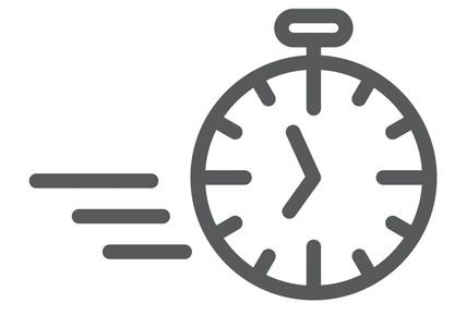 Graphic of a clock with text - Find out if the specimen test positive for nickel in jus a brief 15-2