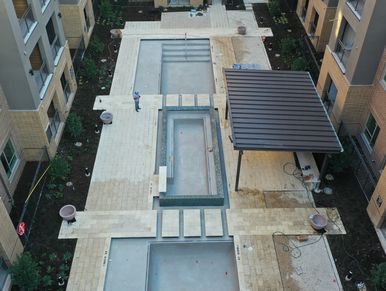 Commercial pool resurfacing in Frisco TX
