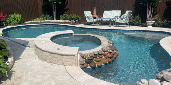Pool renovation completed in Plano, TX 