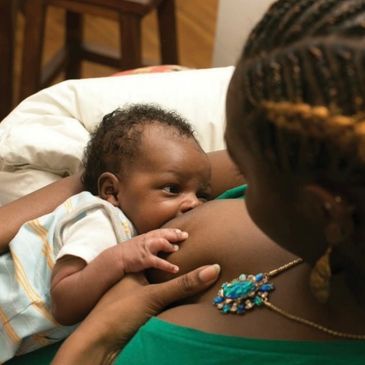 Eye to eye contact is so easy in the laid back breastfeeding position. Lactation support can help! 