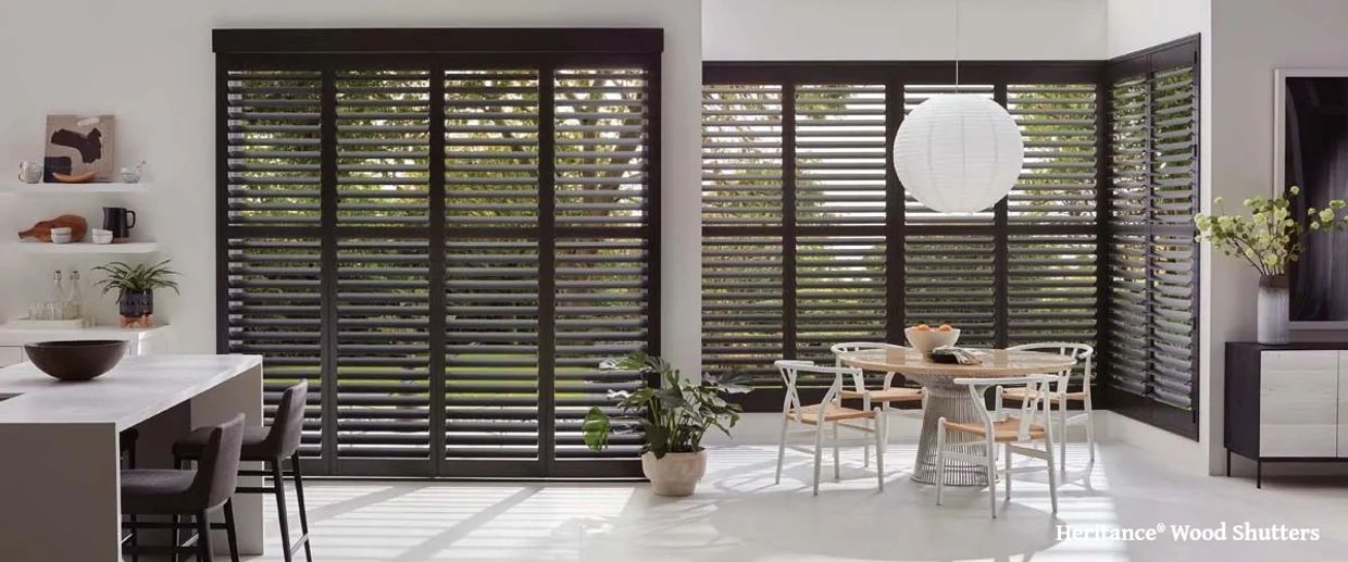 Heritance® Wood Shutters in the Kitchen.