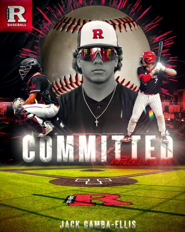 Baseball player Jack Ganba-Ellis committed to Rutgers University.