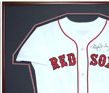 framed Boston Red Sox jersey sports memorabilia custom framing Chatham NJ