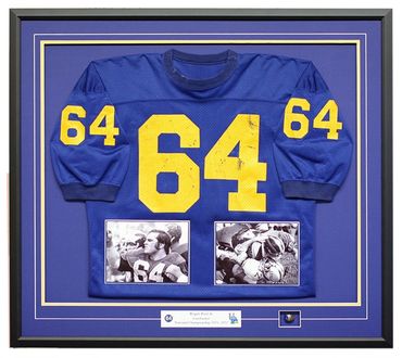 football jersey shadow box with photos sports memorabilia custom framing
