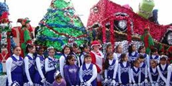 A Christmas theme for the Thanksgiving Day Parade in El Paso, TX.