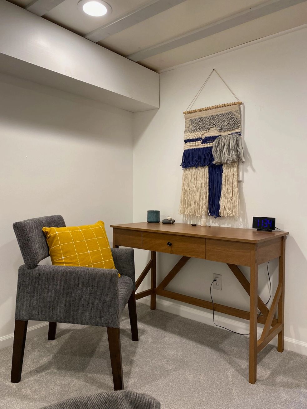 Tranquil healing room setup
