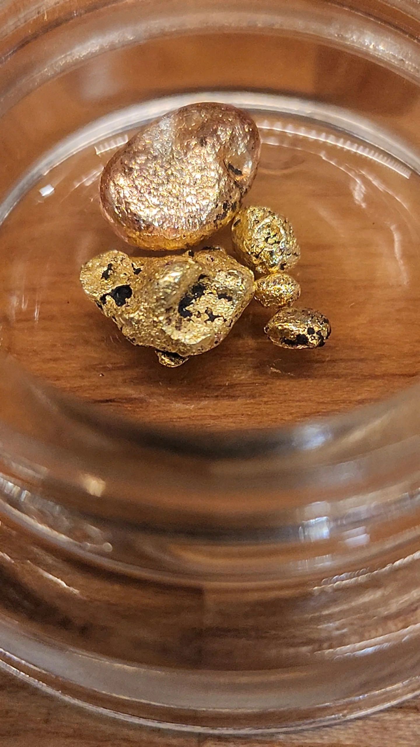 Natural Indiana Glacial Gold Nuggets recovered from HOOTERHILLS Yellowwood Gold forest creek deposit