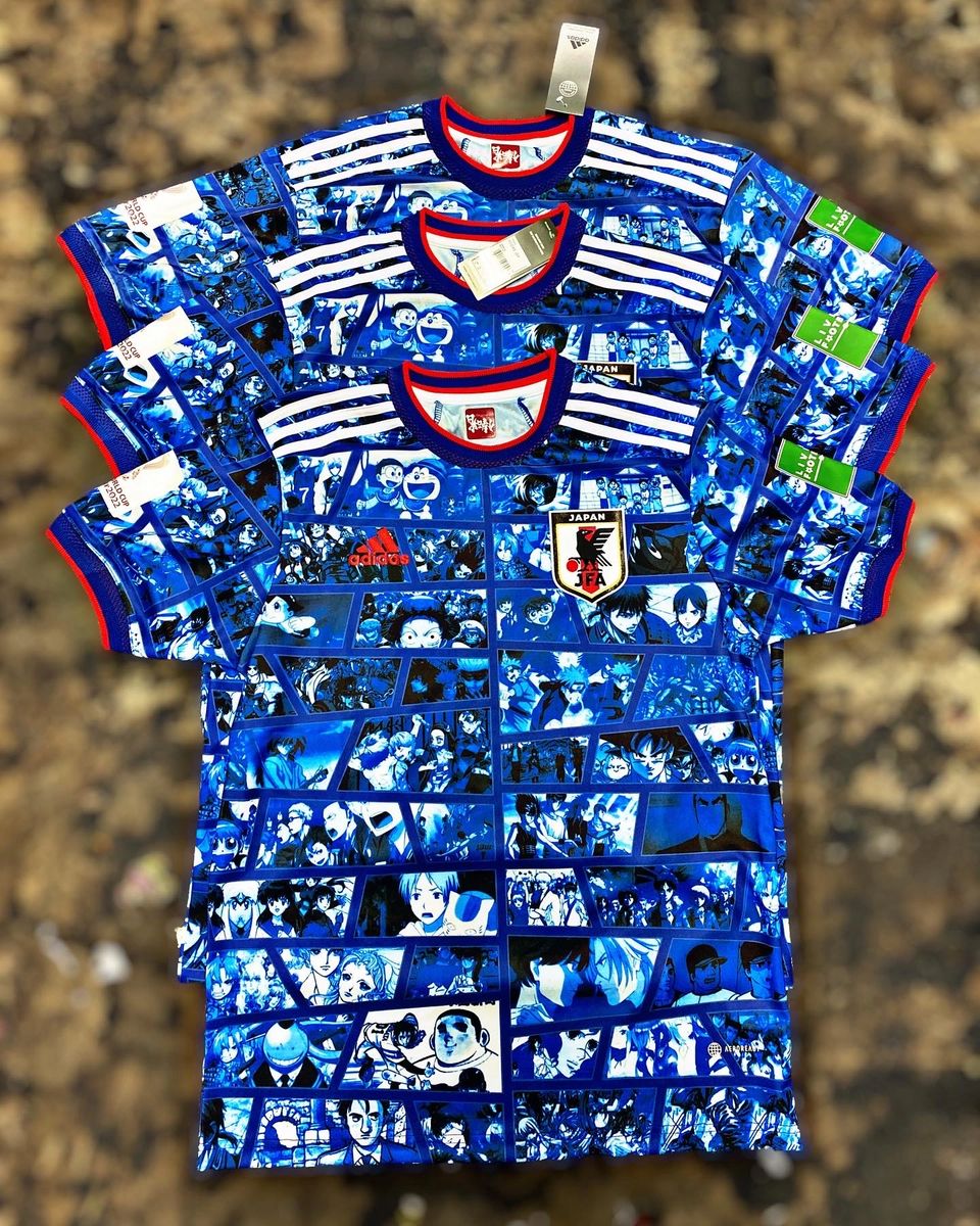 Adidas 2022 World Cup Anime Japan Soccer Jersey Adidas 2022 World Cup Anime Japan Soccer Jersey