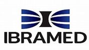 IBRAMED logo with blue and black design elements.