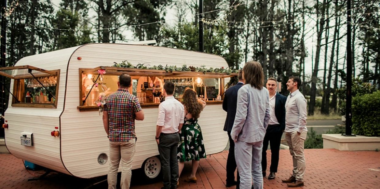 Vintage mobile bar