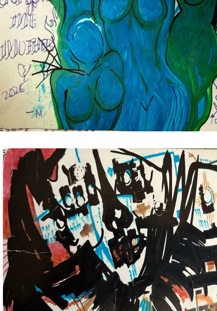 Artwork of a friend she drew that in a few minutes 