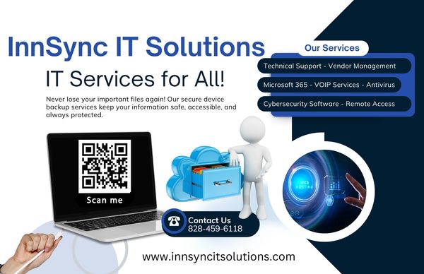 A flyer showcasing the full services of InnSync IT Solutions.