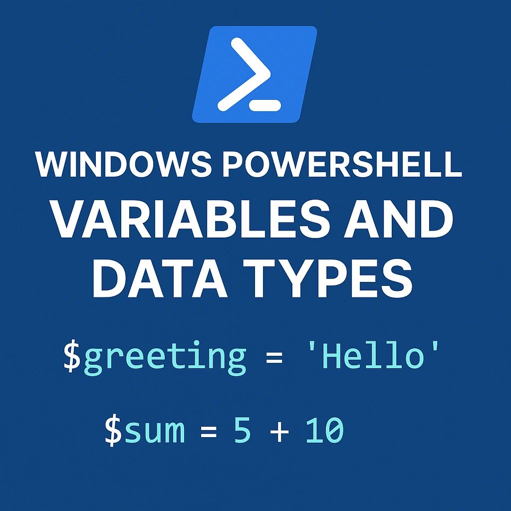 Windows PowerShell Variables and Data types