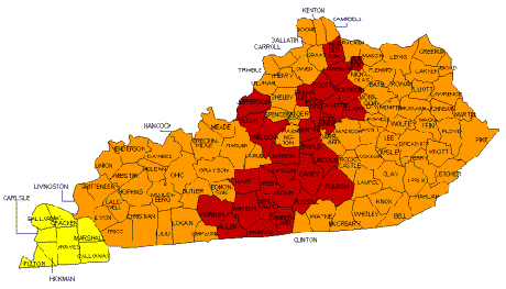 Radon zones in KY.