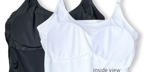 viewlap - No bra crop short sleeve tee cap built-in integrated bra