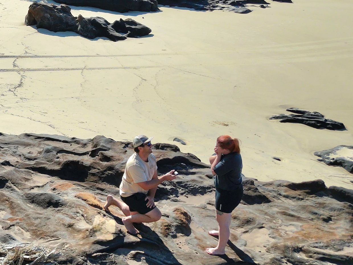 Jarrod proposing to Bekk