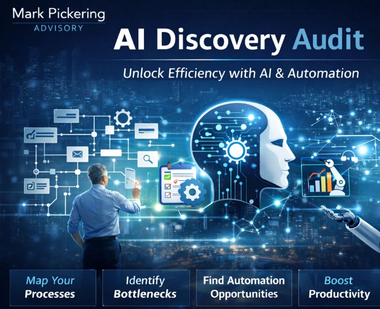 AI Discovery Audit promoting efficiency through AI and automation.