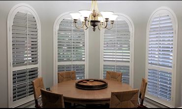 Custom Arch Top Shutters
