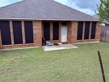 Solar Screen SunTec 90% Black Fabric on a miter 7/16 x 1 frame. Save money using solar screens. 