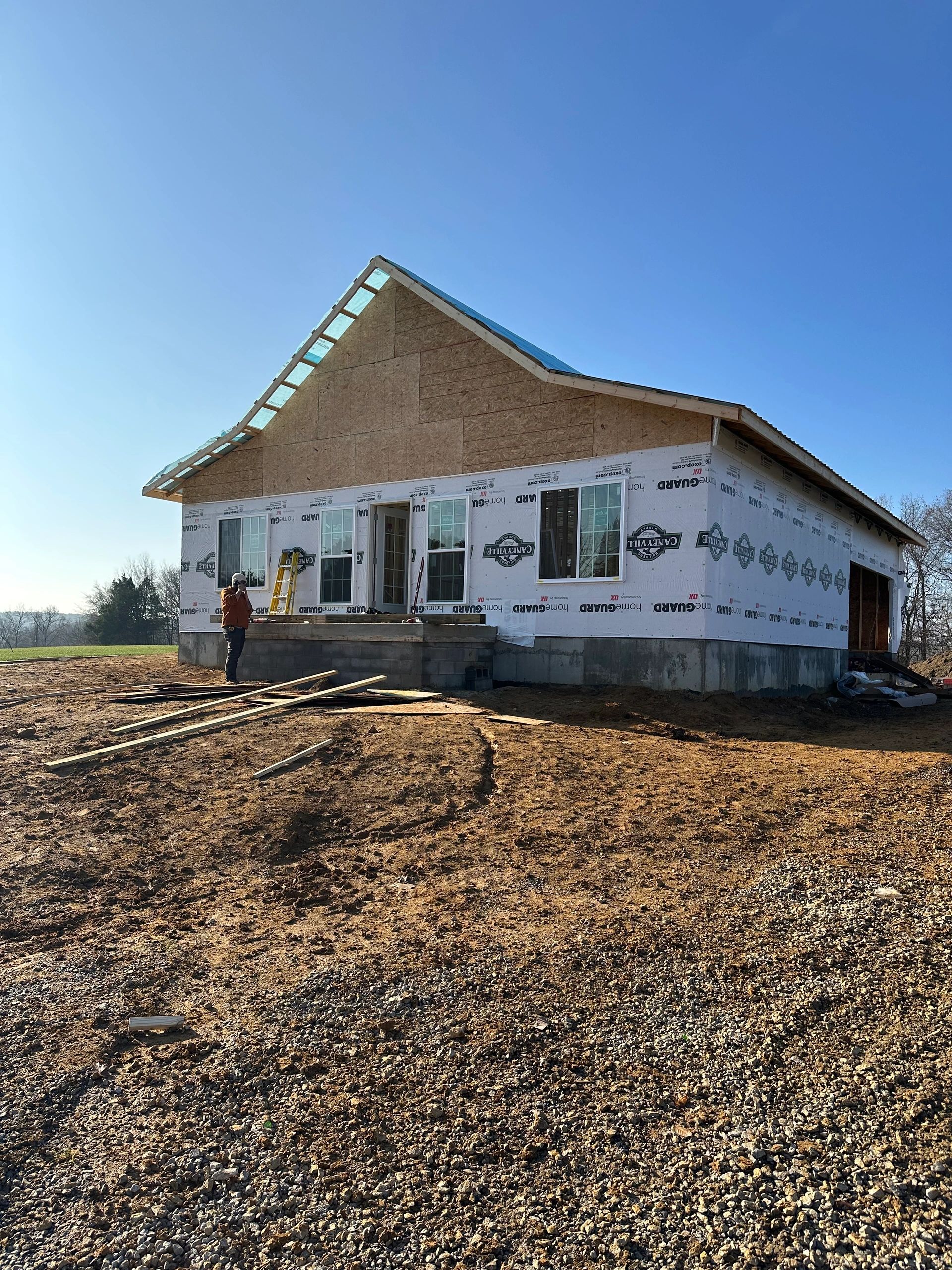 Completed turnkey new home construction — Rough River Lake, western Kentucky