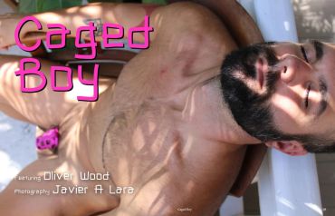 Shirtless man resting with eyes closed under shadows.