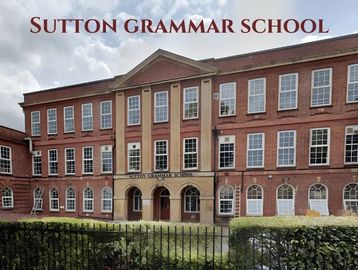 Exterior view of Sutton Grammar School building.